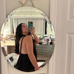 Jolie Black backless tank top